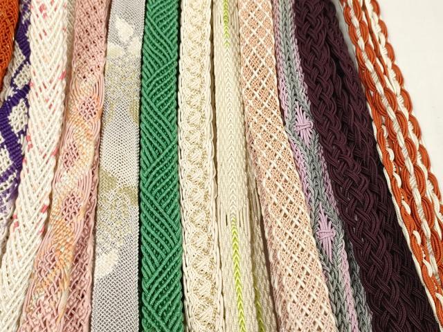 平和屋着物＊夏物 和装小物 帯締め20本セット レース織 金糸 逸品 DABC1551zzz