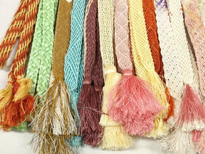 平和屋着物＊夏物 和装小物 帯締め20本セット レース織 金糸 逸品 DABC1551zzz