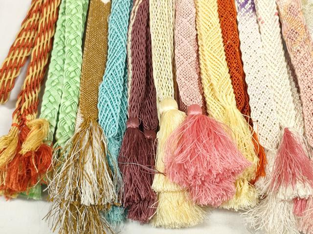 平和屋着物＊夏物 和装小物 帯締め20本セット レース織 金糸 逸品 DABC1551zzz