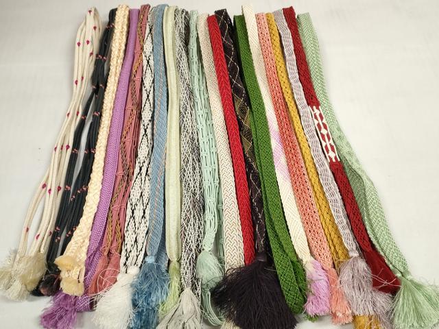 平和屋着物＊夏物 和装小物 帯締め20本セット レース織 金糸 逸品 DABC1554zzz