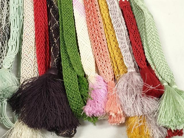 平和屋着物＊夏物 和装小物 帯締め20本セット レース織 金糸 逸品 DABC1554zzz