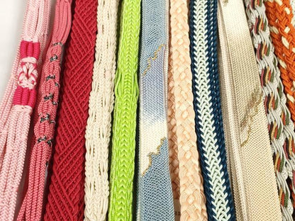 平和屋着物＊夏物 和装小物 帯締め20本セット レース織 金糸 逸品 DABC1557zzz