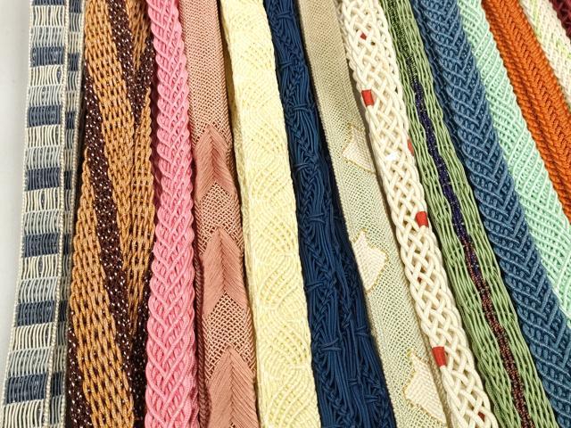 平和屋着物＊夏物 和装小物 帯締め20本セット レース織 金糸 逸品 DABC1558zzz