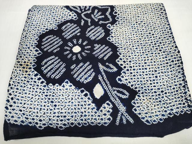 平和屋着物＊夏物 有松鳴海絞 浴衣 反物 着尺 花繋ぎ 綿 逸品 未使用 DABC1563zzz