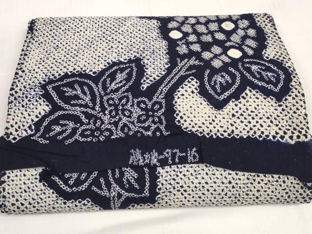 平和屋着物＊夏物 有松鳴海絞 浴衣 反物 着尺 紫陽花 アジサイ 綿 逸品 未使用 DABC1564zzz