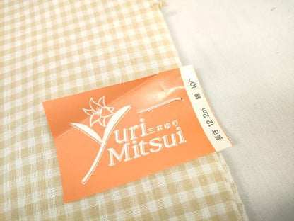 平和屋着物＊夏物 浴衣 反物 着尺 三井ゆり 舞花文 綿 未使用 DABC1571zzz