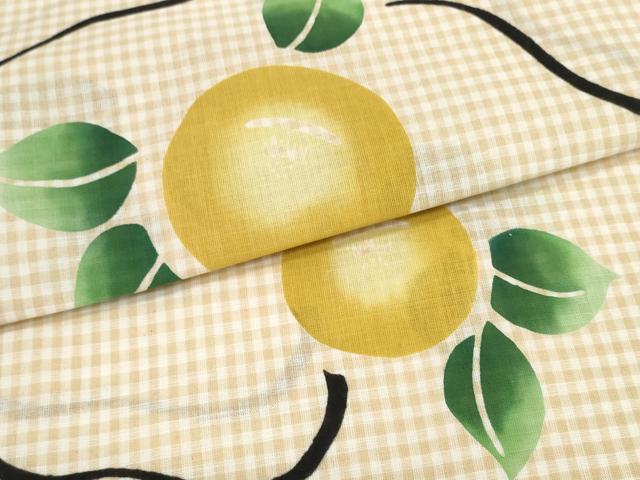平和屋着物＊夏物 浴衣 反物 着尺 三井ゆり 舞花文 綿 未使用 DABC1571zzz