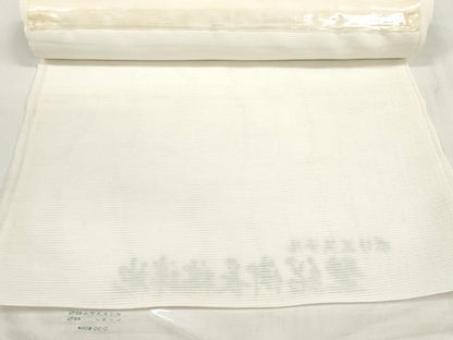 平和屋着物＊夏物 長襦袢 反物 着尺 壁絽 生成り色 未使用 DABC1583zzz