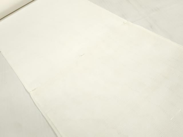 平和屋着物＊夏物 長襦袢 反物 着尺 壁絽 生成り色 未使用 DABC1583zzz