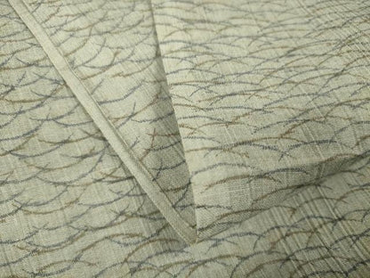 平和屋着物＊夏物 楊柳上布 反物 着尺 芝 未使用 DABC1592zzz