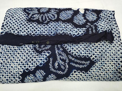 平和屋着物＊夏物 有松鳴海絞 浴衣 反物 着尺 花繋ぎ 綿 逸品 未使用 DABC1662zzz