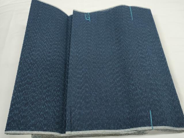 平和屋着物＊夏物 阿波しじら織 浴衣 反物 着尺 正藍染 霞文 証紙付き 綿 逸品 未使用 DABC1718zzz