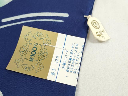 平和屋着物＊夏物 浴衣 反物 着尺 花蝶文 ほていや扱い 綿 未使用 DABC1739zzz