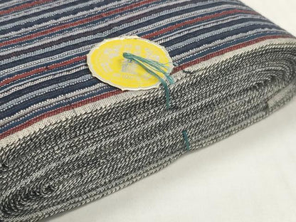 平和屋着物＊夏物 阿波しじら織 浴衣 反物 着尺 正藍染 縞 証紙付き 綿 逸品 未使用 DABC1746zzz