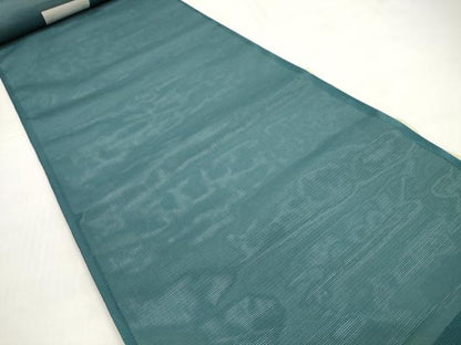 平和屋着物＊夏物 色無地 反物 着尺 駒絽 高麗納戸色 未使用 DABC1756zzz