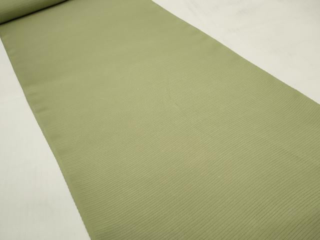 平和屋着物＊夏物 色無地 反物 着尺 絽 京染 抹茶色 逸品 未使用 DABC1757zzz