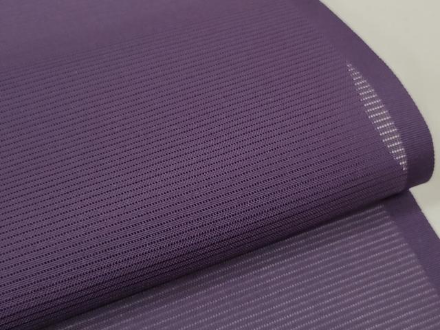 平和屋着物＊夏物 色無地 反物 着尺 駒絽 深紫色 洗える着物 未使用 DABC1758zzz