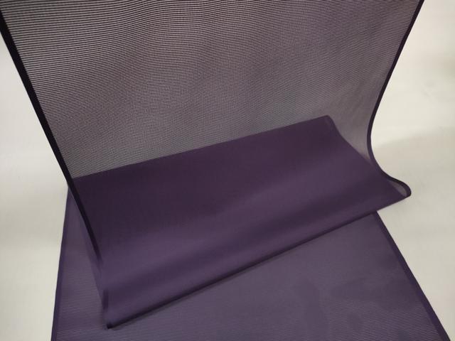 平和屋着物＊夏物 色無地 反物 着尺 駒絽 深紫色 洗える着物 未使用 DABC1758zzz