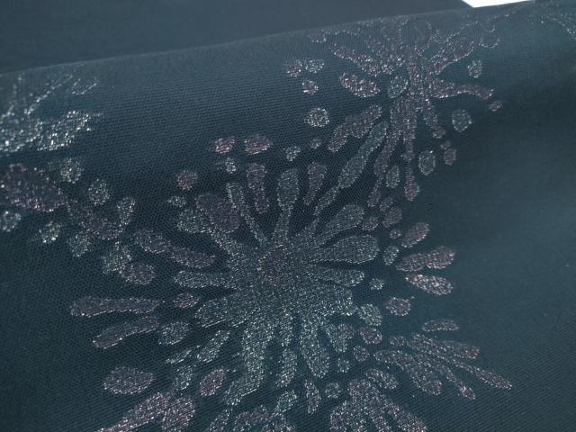 平和屋着物＊夏物 西陣 お召 反物 着尺 舞花文 逸品 未使用 DABC1767zzz