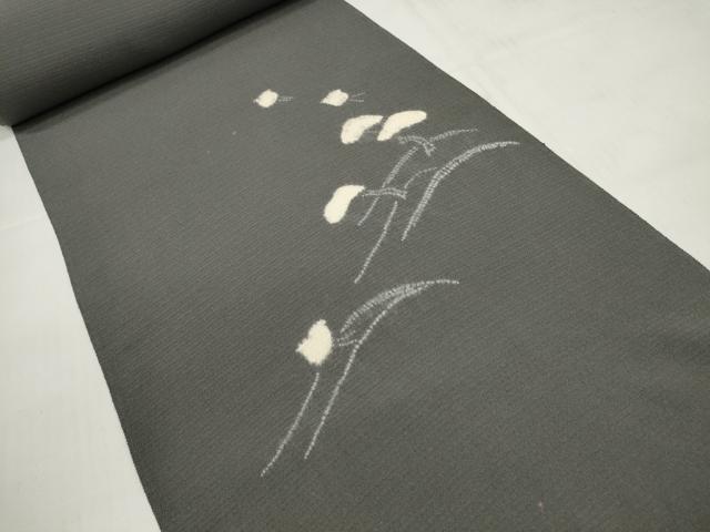 平和屋着物＊夏物 付下げ 反物 着尺 絞り 絽縮緬 千鳥 遠山松文 上代32万 逸品 未使用 DABC1768zzz
