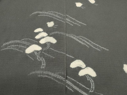 平和屋着物＊夏物 付下げ 反物 着尺 絞り 絽縮緬 千鳥 遠山松文 上代32万 逸品 未使用 DABC1768zzz