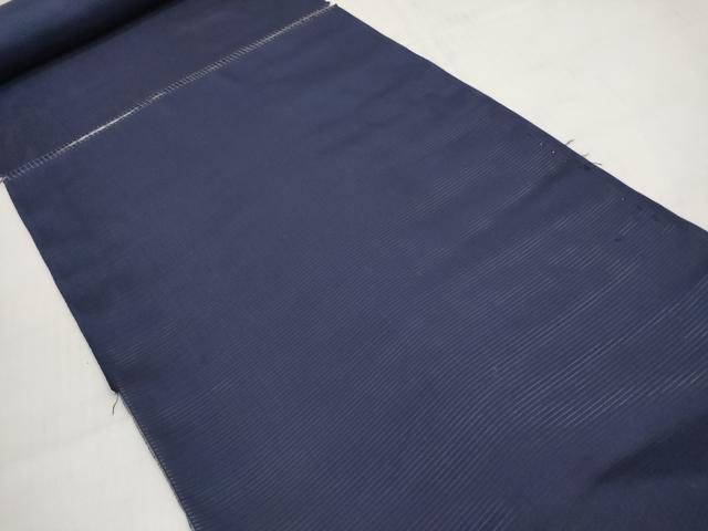 平和屋着物＊夏物 色無地 解き反物 着尺 絽 濃藍色 高島屋扱い 逸品 DABC1769zzz