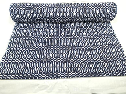 平和屋着物＊夏物 男性 浴衣 反物 着尺 助六染 幾何学文様 綿 逸品 未使用 DABC1787zzz