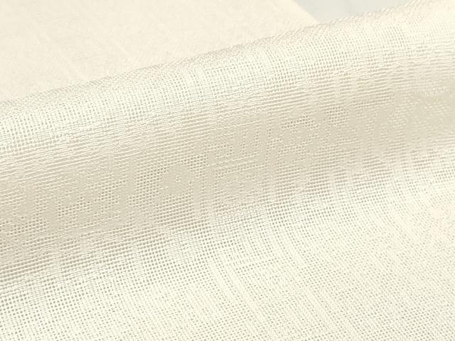 平和屋着物＊夏物 白生地 反物 着尺 幾何学地紋 生成り色 逸品 未使用 DABC1791zzz