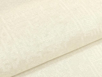 平和屋着物＊夏物 白生地 反物 着尺 幾何学地紋 生成り色 逸品 未使用 DABC1791zzz
