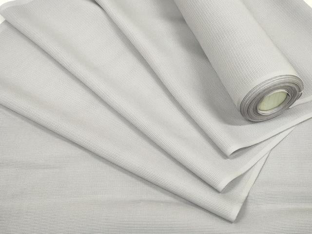 平和屋着物＊夏物 色無地 反物 着尺 絽 煤色 逸品 未使用 DABC1825zzz