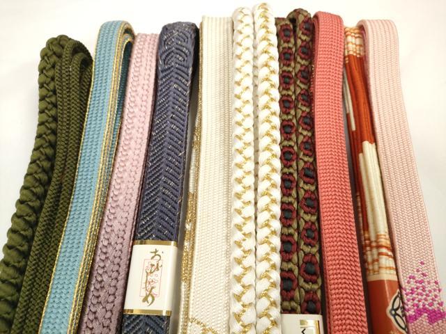 平和屋着物●和装小物　帯締め10本セット　礼装用　組紐　高麗組　笹浪組　金糸　さが美扱い　逸品　未使用　DABC1831zzz