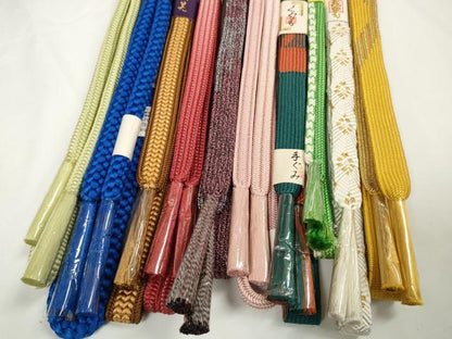 平和屋着物●和装小物　帯締め10本セット　礼装用　組紐　高麗組　金糸　さが美扱い　逸品　未使用　DABC1837zzz
