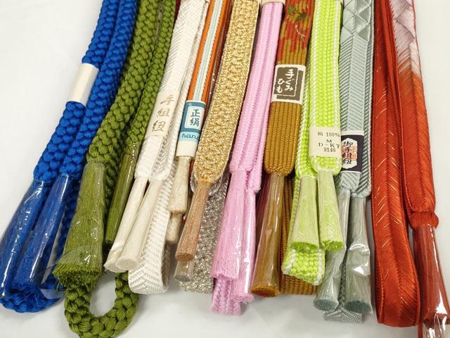 平和屋着物●和装小物　帯締め10本セット　礼装用　手組紐　高麗組　笹浪組　金糸　逸品　未使用　DABC1838zzz