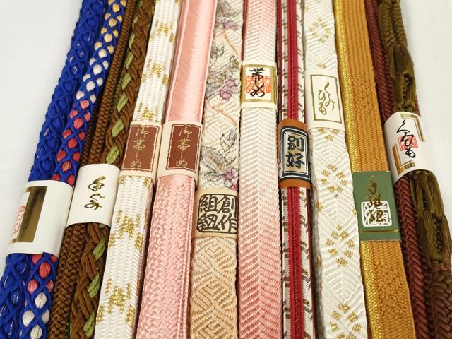 平和屋着物●和装小物　帯締め10本セット　礼装用　組紐　高麗組　笹浪組　作家物　金銀糸　逸品　未使用　DABC1840zzz