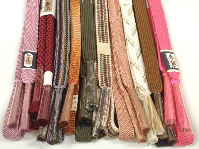 平和屋着物●和装小物　帯締め10本セット　礼装用　豊縄流　組紐　高麗組　笹浪組　金糸　三越扱い　逸品　未使用　DABC1841zzz