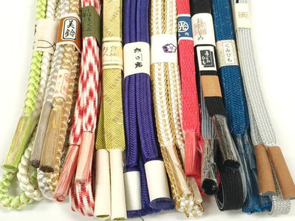 平和屋着物●和装小物　帯締め10本セット　礼装用　組紐　高麗組　冠組　金銀糸　逸品　未使用　DABC1860zzz