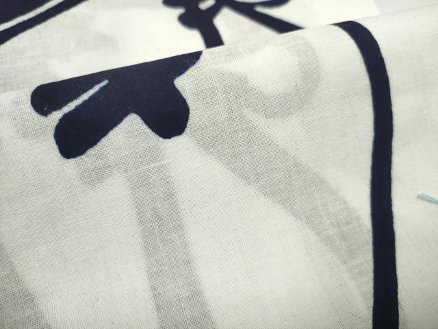 平和屋着物＊夏物 浴衣 反物 着尺 瓢箪 ひょうたん 綿 未使用 DABC1864zzz