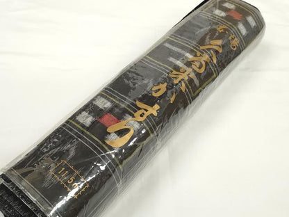 平和屋着物●久留米絣　反物　着尺　市松絣絵　野村織物謹製　証紙付き　綿　逸品　未使用　DABC1877zzz