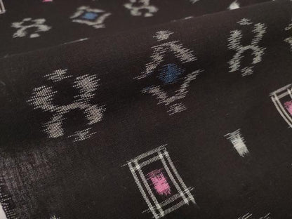平和屋着物●久留米絣　反物　着尺　絣絵　丸山直作　証紙付き　綿　逸品　未使用　DABC1878zzz