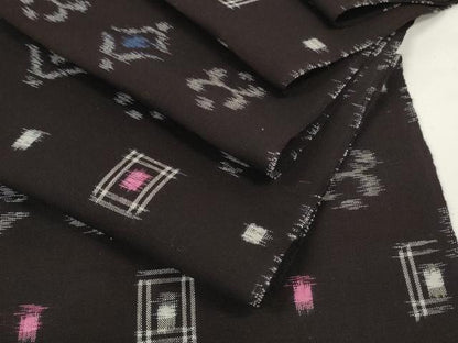 平和屋着物●久留米絣　反物　着尺　絣絵　丸山直作　証紙付き　綿　逸品　未使用　DABC1878zzz