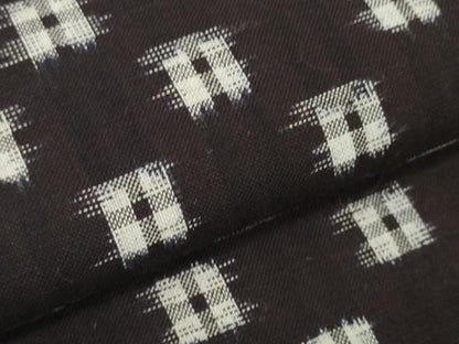 平和屋着物●久留米絣　反物　着尺　井桁絣　岩瀬要作　証紙付き　綿　逸品　未使用　DABC1947zzz