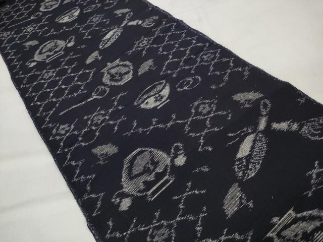 平和屋着物●久留米絣　反物　着尺　茶道具　綿　逸品　未使用　DABC1982zzz