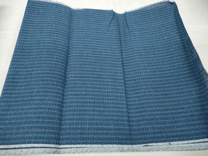 平和屋着物＊夏物 阿波しじら織 浴衣 反物 着尺 正藍染 青藍色 箱付き 綿 逸品 未使用 DABC1990zzz