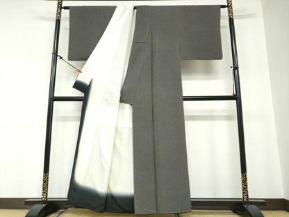 平和屋着物●江戸小紋　作家物　角通し　反端付き　正絹　逸品　未使用　DABC2017ud