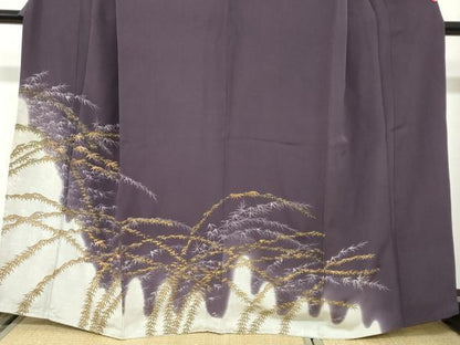 平和屋着物●豪華色留袖　駒刺繍　手描き　笹文　金彩　ぎんざ秀粋　正絹　逸品　DABC2027ud