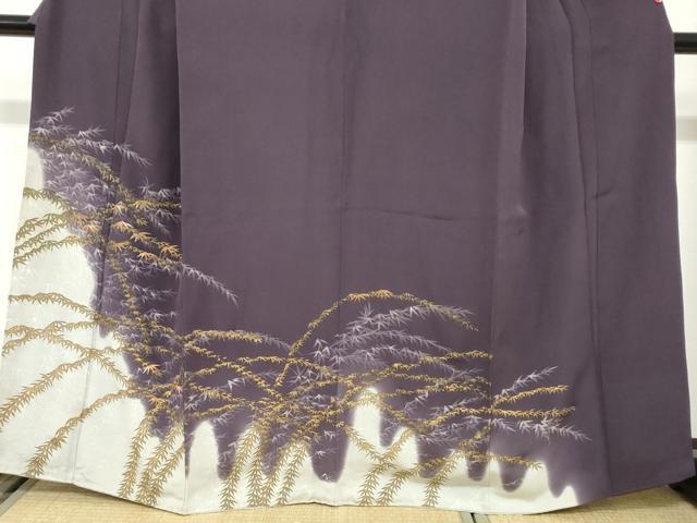 平和屋着物●豪華色留袖　駒刺繍　手描き　笹文　金彩　ぎんざ秀粋　正絹　逸品　DABC2027ud