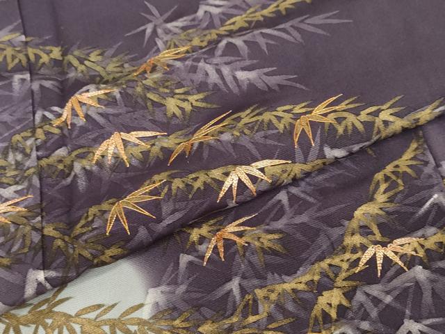 平和屋着物●豪華色留袖　駒刺繍　手描き　笹文　金彩　ぎんざ秀粋　正絹　逸品　DABC2027ud