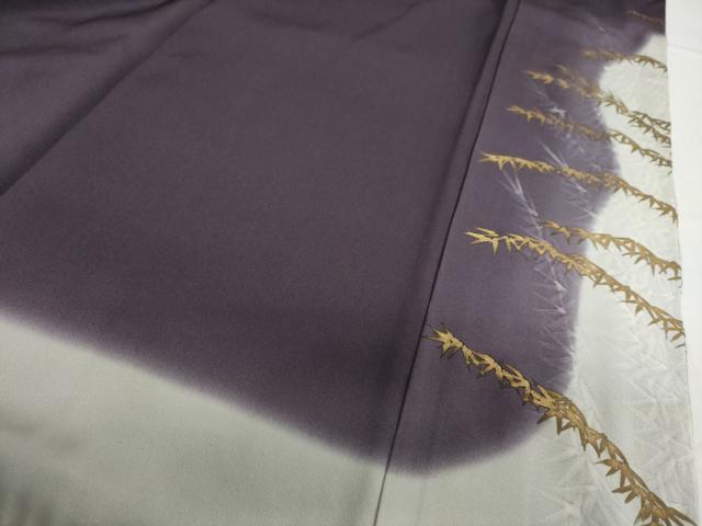 平和屋着物●豪華色留袖　駒刺繍　手描き　笹文　金彩　ぎんざ秀粋　正絹　逸品　DABC2027ud