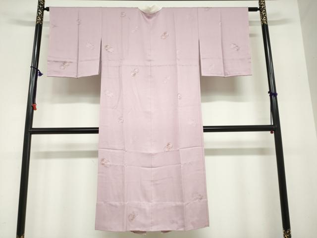 平和屋着物●長襦袢　無双仕立て　草花丸文　金彩　正絹　逸品　DABC2039ud