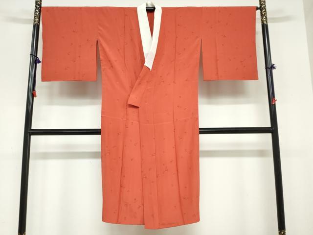平和屋着物●長襦袢 無双仕立て 草花鈴文 正絹 逸品 DABC2040ud